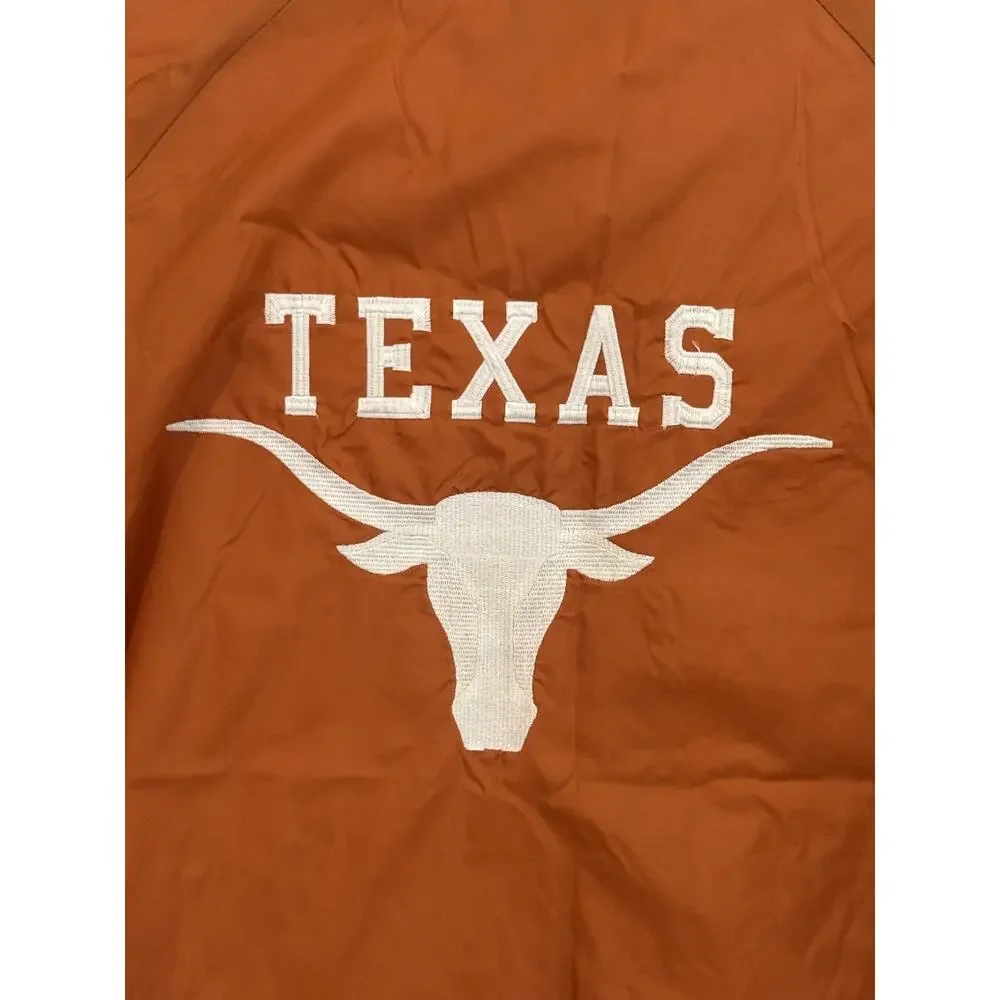 VTG Chalk Line Texas Longhorns Orange Embroidered Windbreaker Jacket Vintage L